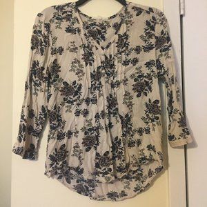 fun2fun Floral 3/4 sleeve Blouse
